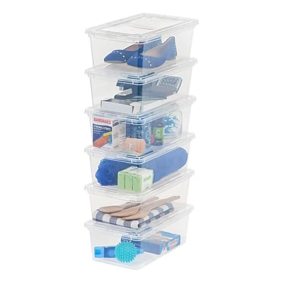 Flash Sale ✔️ Storage Bins & Totes IRIS® 6 Quart Clear Storage Box, 6 Pack ⭐ 7 Flash Sale ✔️ Storage Bins & Totes IRIS® 6 Quart Clear Storage Box, 6 Pack ⭐ - Image 5