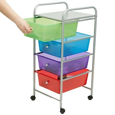 Coupon 🧨 Rolling Carts Mind Reader 4 Drawer Storage Trolley, Multi-Colors (4DPTROLL-ASST) ❤️ 4 Coupon 🧨 Rolling Carts Mind Reader 4 Drawer Storage Trolley, Multi-Colors (4DPTROLL-ASST) ❤️ - Image 2