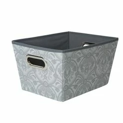 Discount ๐ฅ Closet Storage & Organizers Laura Ashley Grommet Storage Bin, Medium (LA-95612) ๐