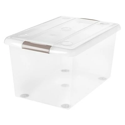 Coupon ๐ Storage Bins & Totes IRIS 61 Qt. Store And Slide Storage Box, Clear, 6/Pack (170346) ๐คฉ 3 Coupon ๐ Storage Bins & Totes IRIS 61 Qt. Store And Slide Storage Box, Clear, 6/Pack (170346) ๐คฉ