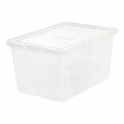 Top 10 🤩 Storage Bins & Totes IRIS 81.91 Snap Lid Storage Box, Clear, 6/Pack (200440) 😉