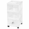 Best reviews of 🛒 Storage Drawers IRIS 3-Drawer Storage Cart With Organizer, White (585621) 🥰