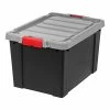 Hot Sale 🛒 Storage Bins & Totes IRIS Store-It-All 112.03 Qt. Latching Lid Storage Tote, Black, 4/Pack (250270) ⭐ -Change Your Whole Storage & Organization. unnamed file 1608