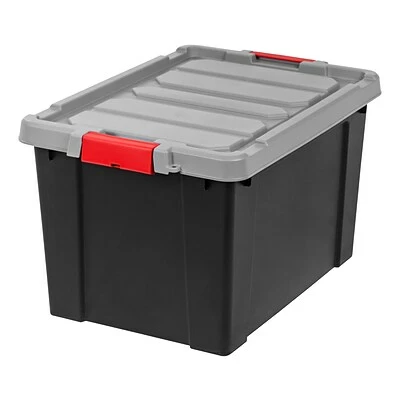 Hot Sale ๐ Storage Bins & Totes IRIS Store-It-All 112.03 Qt. Latching Lid Storage Tote, Black, 4/Pack (250270) โญ 3 Hot Sale ๐ Storage Bins & Totes IRIS Store-It-All 112.03 Qt. Latching Lid Storage Tote, Black, 4/Pack (250270) โญ