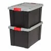 Promo 👏 Storage Bins & Totes IRIS® Store-It-All Tote 18 Gallon, 2 Pack, Black 🔥 -Change Your Whole Storage & Organization. unnamed file 1622