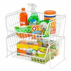 Best reviews of 😉 All Purpose Baskets IRIS USA, Inc. Large Stacking Basket, White (261011) 😀 -Change Your Whole Storage & Organization. unnamed file 1635