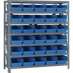 Top 10 🎉 Storage Bins & Totes Quantum Storage Systems 18" X 36" X 39" Shelf Bins Unit, Blue (1839-104-B) 👏