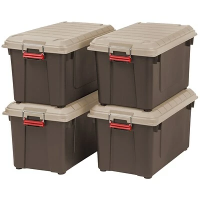 Best reviews of 🎁 Iris® Storage Totes IRIS Weathertight Heavy Duty 87 Qt. Storage Tote, Brown, 4 Pack (250183) 👍 3 Best reviews of 🎁 Iris® Storage Totes IRIS Weathertight Heavy Duty 87 Qt. Storage Tote, Brown, 4 Pack (250183) 👍