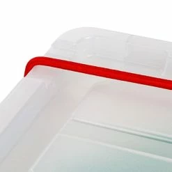 Deals 😉 Storage Bins & Totes IRIS Store-It-All 112.03 Qt. Latching Lid Storage Tote, Clear, 4/Pack (250271) 😍 -Change Your Whole Storage & Organization. unnamed file 1676