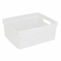 Best Sale ⭐ Decorative Boxes & Baskets Simplify Medium Resin Tote, White (26106-White) ❤️