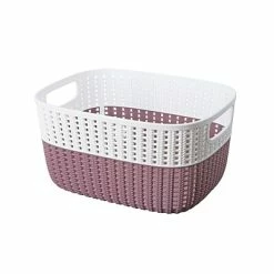 Outlet 🔔 Decorative Boxes & Baskets Simplify Small Storage Basket, Plum (26310-PLUM) 🎁