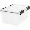 Cheapest 🔥 Storage Bins & Totes Iris WEATHERTIGHT 19 Qt. Latch Lid Storage Boxes, Clear, 6/Carton (110380) 🔔 -Change Your Whole Storage & Organization. unnamed file 1734