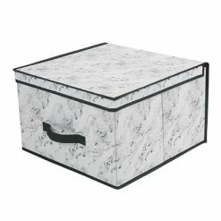 Wholesale 🧨 Decorative Boxes & Baskets Simplify Storage Box, Jumbo, Marble (26832-MARBLE) 👍