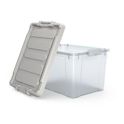 Flash Sale โญ Storage Bins & Totes Iris 20 Qt. Latch Lid Storage Bin, Clear (270018/250296) ๐ 4 Flash Sale โญ Storage Bins & Totes Iris 20 Qt. Latch Lid Storage Bin, Clear (270018/250296) ๐ - Image 2