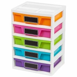 Wholesale 🎉 Iris® Drawers IRIS® 5 Drawer Girl's Storage & Organizer Chest, 2 Pack (150330) 🤩