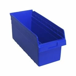New ⭐ Storage Bins & Totes Quantum Storage Systems 27.34 Qt. Open Lid Storage Bin, Blue, 6/Carton (SSB485BLCT) 👍