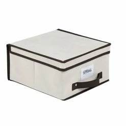 Best deal 👍 Decorative Boxes & Baskets Simplify Medium Size Collapsible Non Woven Storage Box Cream (5170-CREAM) ✔️