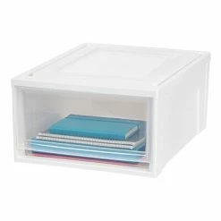 Flash Sale 🔥 Storage Bins & Totes IRIS® Medium Box Chest Drawer, White, 3 Pack (591073) 🎁 -Change Your Whole Storage & Organization. unnamed file 1789