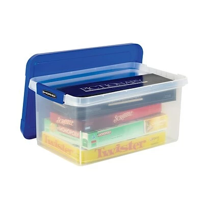 Wholesale โ Bankers Box® Storage Bins & Totes Bankers Box Heavy-Duty Latch Lid Plastic File Box, Letter Size, Blue/Clear, Each (86101) ๐ฅฐ 6 Wholesale โ Bankers Box® Storage Bins & Totes Bankers Box Heavy-Duty Latch Lid Plastic File Box, Letter Size, Blue/Clear, Each (86101) ๐ฅฐ - Image 4
