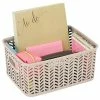 New 🔥 Storage Bins & Totes Simplify Small Resin Herringbone Storage Basket, Ivory (25174) ⌛ -Change Your Whole Storage & Organization. unnamed file 1830