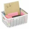 Best deal 🧨 Storage Bins & Totes Simplify Small Resin Herringbone Storage Basket, White (25174) 😀 -Change Your Whole Storage & Organization. unnamed file 1831