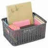 Promo 🔥 Storage Bins & Totes Simplify Small Resin Herringbone Storage Basket, Gray (25174) 🔔 -Change Your Whole Storage & Organization. unnamed file 1832