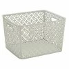 Flash Sale 👏 Storage Bins & Totes Simplify Trellis Storage Bin, Stone (26102-STONE) 🎉