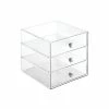 Brand new 🥰 Storage Drawers InterDesign Original 3 Drawers Desktop Storage, Clear (35300) 🔥 -Change Your Whole Storage & Organization. unnamed file 198