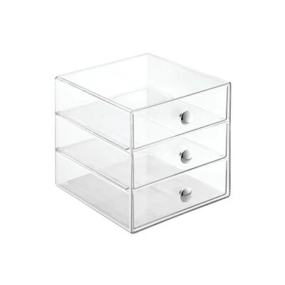 Brand new 🥰 Storage Drawers InterDesign Original 3 Drawers Desktop Storage, Clear (35300) 🔥 3 Brand new 🥰 Storage Drawers InterDesign Original 3 Drawers Desktop Storage, Clear (35300) 🔥