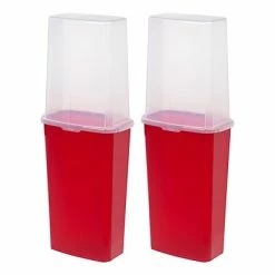 New 👍 Storage Bins & Totes IRIS 40" Vertical Wrapping Paper Box, Red, 2/Pack (585824) ❤️