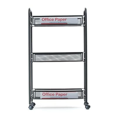 Promo ๐ Rolling Carts Mind Reader 'Roll' Rolling Metal Mesh 3 Shelf Cart, Black (3TOCART-BLK) ๐ 6 Promo ๐ Rolling Carts Mind Reader 'Roll' Rolling Metal Mesh 3 Shelf Cart, Black (3TOCART-BLK) ๐ - Image 4