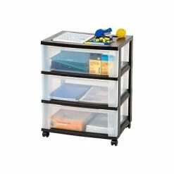 Promo ❤️ Rolling Carts Iris® Wide Rolling Cart; 3-Drawer 🔔 -Change Your Whole Storage & Organization. unnamed file 227