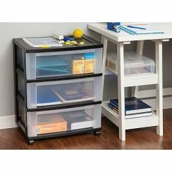 Promo ❤️ Rolling Carts Iris® Wide Rolling Cart; 3-Drawer 🔔 -Change Your Whole Storage & Organization. unnamed file 228