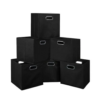 Budget โญ Storage Bins & Totes Niche Cubo 29.93 Qt. Foldable Fabric Storage Bins, Black, 6/Pack (HTOTE6PKBK) ๐ 3 Budget โญ Storage Bins & Totes Niche Cubo 29.93 Qt. Foldable Fabric Storage Bins, Black, 6/Pack (HTOTE6PKBK) ๐