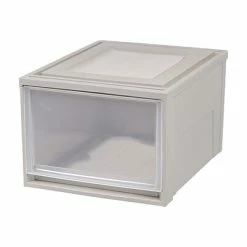 Budget ⭐ Storage Drawers Iris 43.4 Qt. 1 Drawer Stackable Storage, Gray (762016482453) ❤️