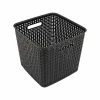 Best deal 💯 Storage Bins & Totes Advantus Extra Large Plastic Weave Basket, Black (37519) 🔔 -Change Your Whole Storage & Organization. unnamed file 250