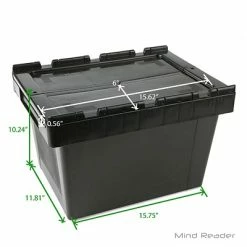 Buy 😀 Mind Reader Storage Bins & Totes IRIS Store-It-All 72 Qt. Latching Lid Storage Tote, Black, 2/Pack (586530) 🧨 -Change Your Whole Storage & Organization. unnamed file 269
