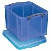 Best deal 👏 Storage Bins & Totes Really Useful Box 32L Snap Lid Storage Tote, Blue, Each (32TBL) 🌟 -Change Your Whole Storage & Organization. unnamed file 271