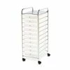 Best Pirce 😍 Storage Drawers Seville Classics 10-Drawer Organizer Cart, Frosted White (SHE16218WB) 🥰