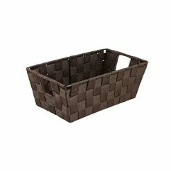 Outlet 💯 Decorative Boxes & Baskets Simplify Polyester Basket, Choco, Each 🔔