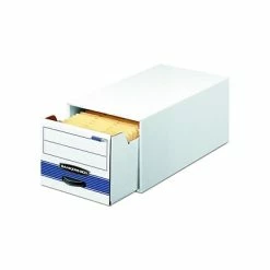 Best Pirce ⭐ Bankers Box® Bankers Box Stor/Drawer File Storage Drawers, Stackable, Legal Size, White/Blue (00722) 🥰