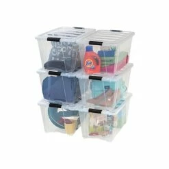 Best reviews of 🔥 Storage Bins & Totes IRIS 53 Qt. Clear Storage Boxes, 6/Carton (TB-56D) 🎁 -Change Your Whole Storage & Organization. unnamed file 299