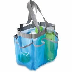 Cheap 👏 Cloth & Soft Storage Honey-Can-Do 6 Pocket Shower Tote, Blue (SFT-01103) 🔔