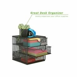 Deals 🌟 Storage Drawers Mind Reader 3-Drawer File Storage, Black (MINMESH3-BLK) 🥰 -Change Your Whole Storage & Organization. unnamed file 33