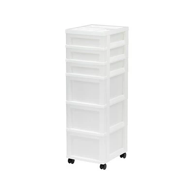 Flash Sale ๐คฉ Storage Drawers Iris 6-Drawer Standalone Cart, White/Translucent White (585008) ๐ 3 Flash Sale ๐คฉ Storage Drawers Iris 6-Drawer Standalone Cart, White/Translucent White (585008) ๐