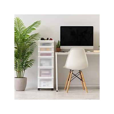 Flash Sale ๐คฉ Storage Drawers Iris 6-Drawer Standalone Cart, White/Translucent White (585008) ๐ 8 Flash Sale ๐คฉ Storage Drawers Iris 6-Drawer Standalone Cart, White/Translucent White (585008) ๐ - Image 6
