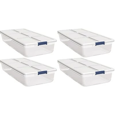 Best Sale ❤️ Storage Bins & Totes Hefty Storage Solutions 52 Quart Latch Lid Storage Bin, Clear, 4/Case (7104) 🎉 3 Best Sale ❤️ Storage Bins & Totes Hefty Storage Solutions 52 Quart Latch Lid Storage Bin, Clear, 4/Case (7104) 🎉