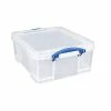 Deals 🛒 Storage Bins & Totes Really Useful Box® 17 Liter Snap Lid Storage Bin, Clear, 4/Pack (17LC-PK4C) ❤️ -Change Your Whole Storage & Organization. unnamed file 361