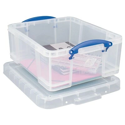 Deals 🛒 Storage Bins & Totes Really Useful Box® 17 Liter Snap Lid Storage Bin, Clear, 4/Pack (17LC-PK4C) ❤️ 5 Deals 🛒 Storage Bins & Totes Really Useful Box® 17 Liter Snap Lid Storage Bin, Clear, 4/Pack (17LC-PK4C) ❤️ - Image 3