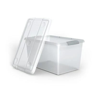 Brand new ๐ Storage Bins & Totes Iris Store & Slide 61 Qt. Latch Lid Storage Bin, Clear (TR58301) โ 4 Brand new ๐ Storage Bins & Totes Iris Store & Slide 61 Qt. Latch Lid Storage Bin, Clear (TR58301) โ - Image 2